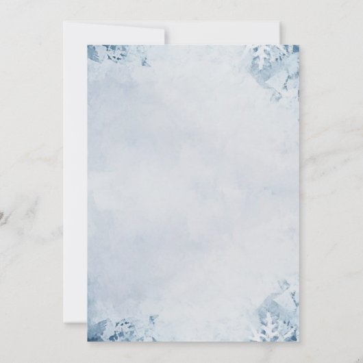 友人Iギフト秘密サンタウィンタークリスマスパーティー 招待状 (裏面)