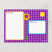 友保人とTouchして | 女と鳥 ポストカード (裏面)