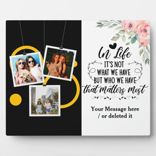 友前向きだち最高のの3枚の写真 フォトプラーク (正面)