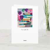 友好の本の恋人 カード (裏面)