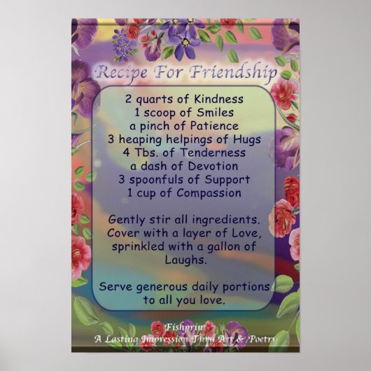 友好レシピ ポスター (正面)