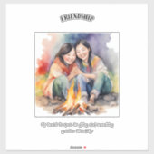 友好前向き確認カード シール (シート)