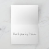 友好漫画:ピンクフラミンゴと青い鳥 カード (内部)