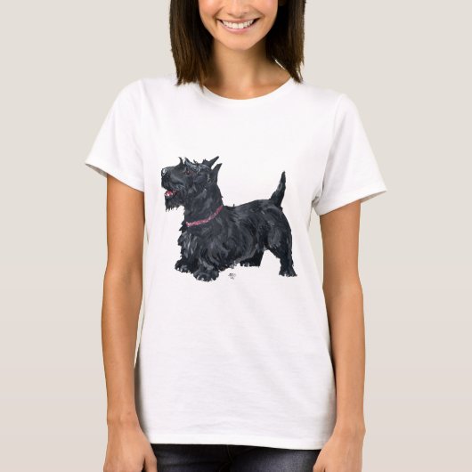 友好的なスコティッシュテリア Tシャツ (正面)