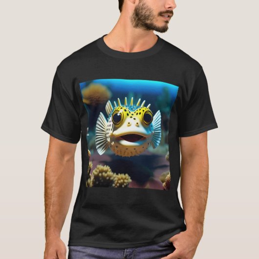 友好的なフグ Tシャツ (正面)