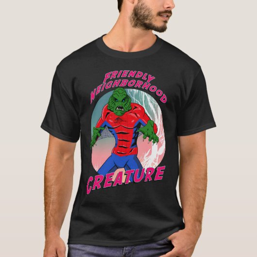 友好的近所の生き物 Tシャツ (正面)