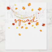 友好親友感謝の気持ちを持つ仲間 ワインラベル (シングルラベル)