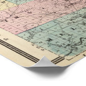 友好計画ジャクソン郡の地図 ポスター (角)