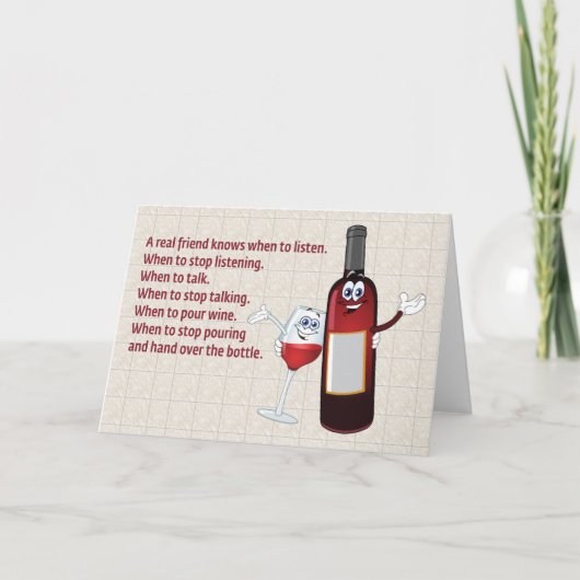 「友実在人がいつ行けばいいか知って聞いる」 カード (正面)