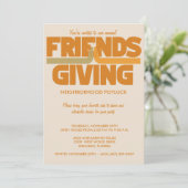 友情あふれる感謝祭パーティの招待状 招待状 (スタンド正面)