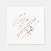 友情あふれる饗宴感謝祭 スタンダードカクテルナプキン (正面)