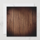 友情あるディナー素朴感謝祭パーティー 招待状 (裏面)