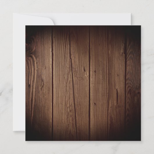 友情あるディナー素朴感謝祭パーティー 招待状 (裏面)