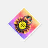 友情あるファンキー感謝祭 スタンダードカクテルナプキン (角)