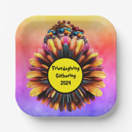 友情あるファンキー感謝祭 ペーパープレート