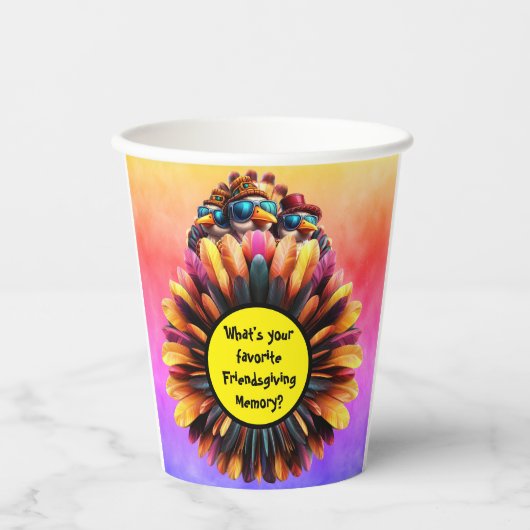 友情あるファンキー感謝祭 紙コップ (正面)