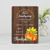 友情ある感謝のお祝い 素朴 招待状 (スタンド正面)