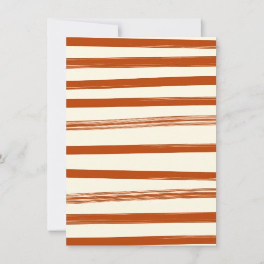 友情ある感謝祭の手描きドードル 招待状 (裏面)