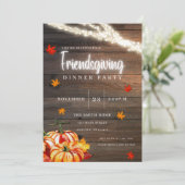 友情ある感謝祭の招待状 招待状 (スタンド正面)
