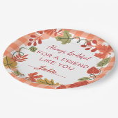 友情ある感謝祭ディナーホリデー ペーパープレート (アングル)