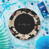 友情ある紅葉ブラックサンクスギビング ペーパープレート (パーティー)