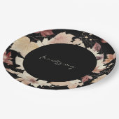 友情ある紅葉ブラックサンクスギビング ペーパープレート (アングル)