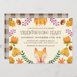 友情ある饗宴サンクスギビングパーティー 招待状