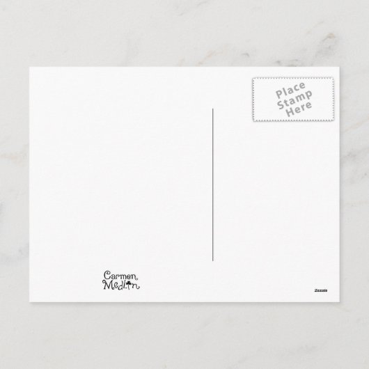 友情うさぎとマウスかわいいクリスマスカード シーズンポストカード (裏面)