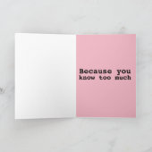 友情おもしろいあいさつカード シーズンカード (内部)