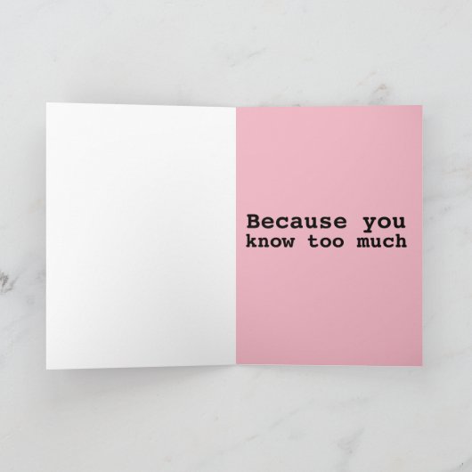 友情おもしろいあいさつカード シーズンカード (内部)