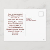 友情おもしろいを深めようパーティー シーズンポストカード (裏面)