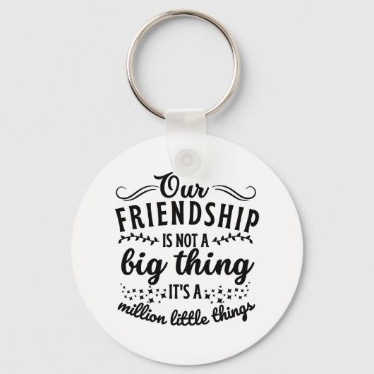 友情おもしろい引用文 キーホルダー (正面)