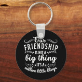 友情おもしろい引用文 キーホルダー (正面)