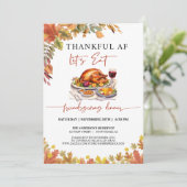 友情おもしろい深いディナーサンクスギビング招待状 招待状 (スタンド正面)