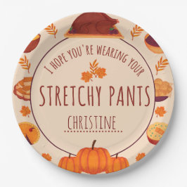 友情おもしろい深い感謝祭ディナーホリデー ペーパープレート