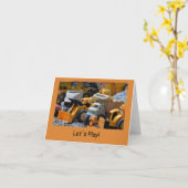 友情および子供があること再度 カード (黄色い花)