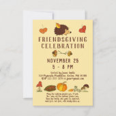 友情お祝いと聖書の詩 招待状 (正面)