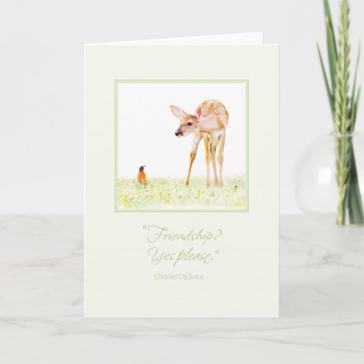 友情か。  お願いしますYes カード (正面)