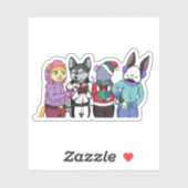 友情がハート シール (シート)