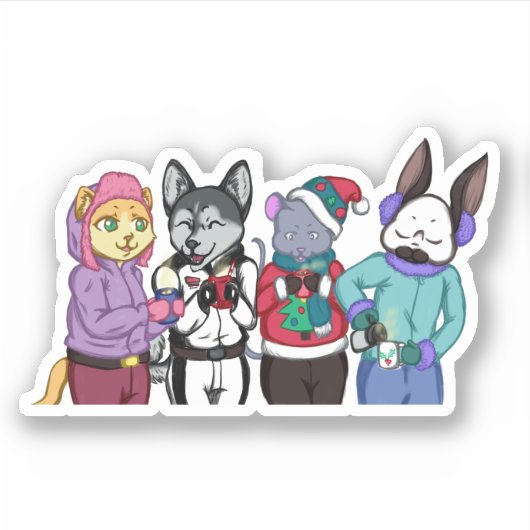 友情がハート シール (正面)