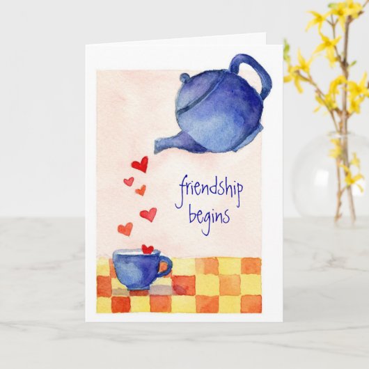 友情が始まる – カード (黄色い花)