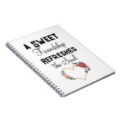 友情が心をリフレッシュする ノートブック (右側)