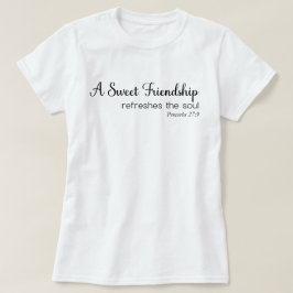 友情が深いと心のクリスチャンは心がリフレッシュされる Tシャツ