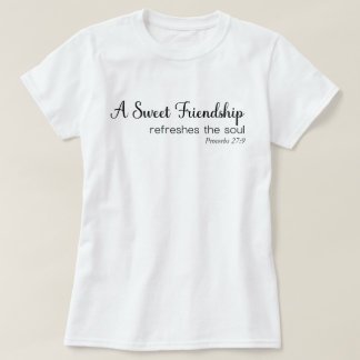 友情が深いと心のクリスチャンは心がリフレッシュされる Tシャツ