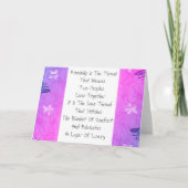 友情が糸になる カード (正面)