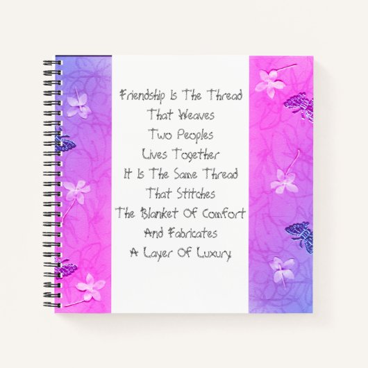 友情が糸になる ノートブック (正面)