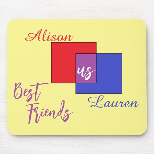 友情つながりマウスパッド マウスパッド (正面)