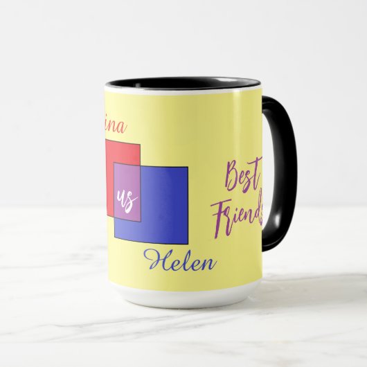 友情つながり マグカップ (正面右)