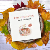 友情とサッカーの感謝祭ディナー スタンダードランチョンナプキン