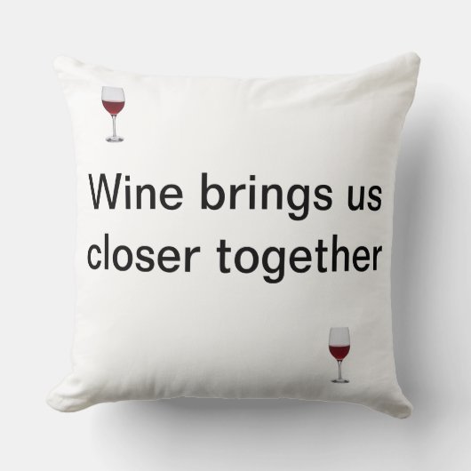友情とワイン クッション (正面)